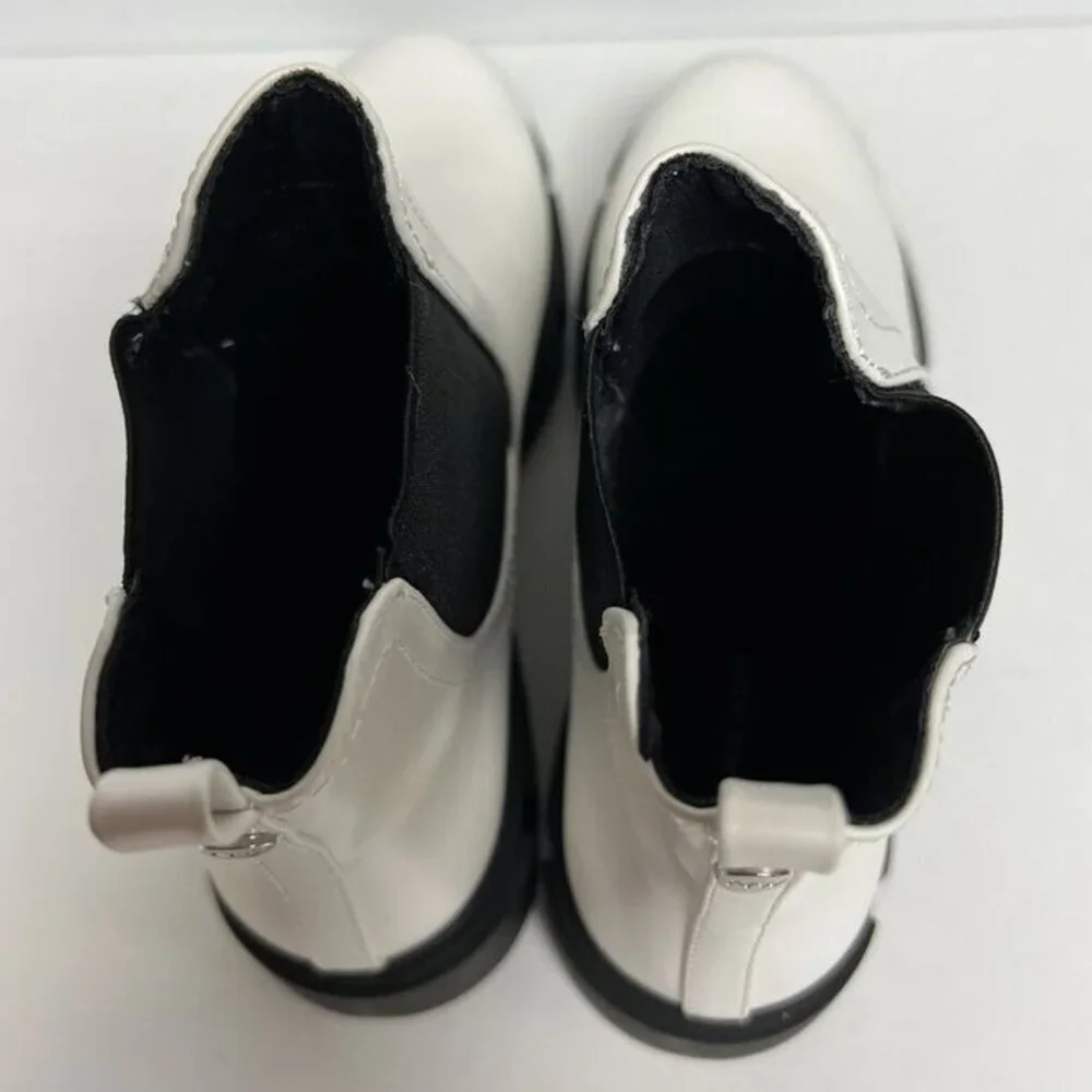 Nine West Women's Abra3 Chelsea Boot White Size 9.5 M
